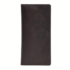 Vintage Cow Leather Wallet Men Long Wallet Clutch Bag Male Purse