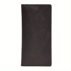 Vintage Cow Leather Wallet Men Long Wallet Clutch Bag Male Purse