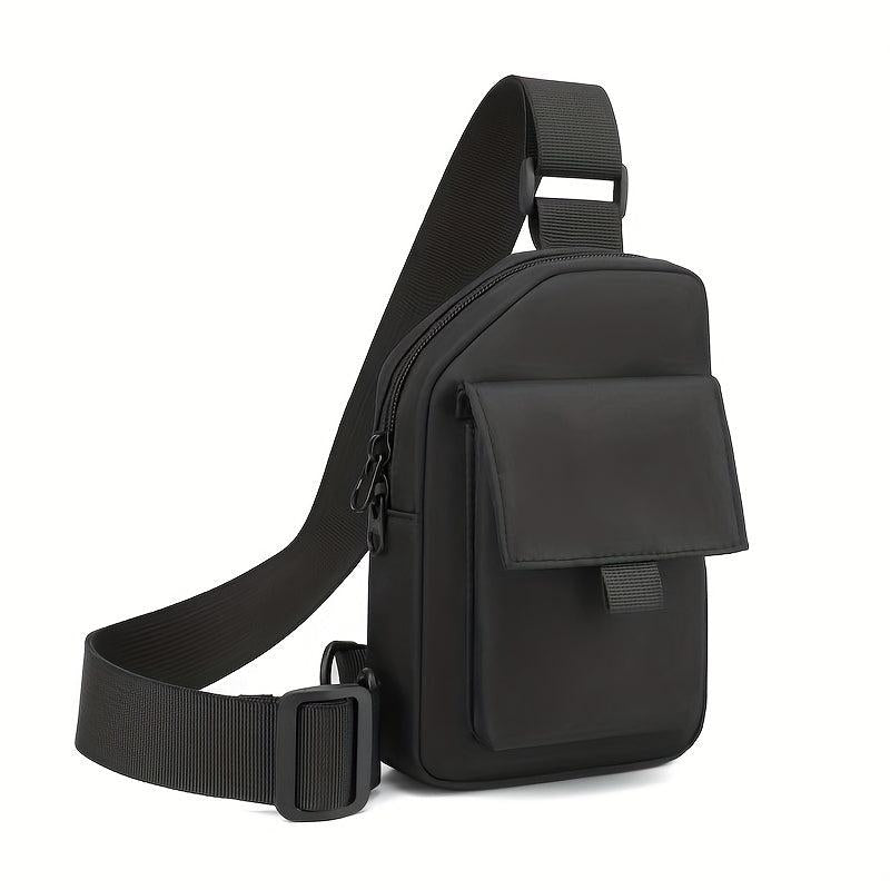 Men's Casual Shoulder Bag Waterproof Chest Bag For Outdoor Sports