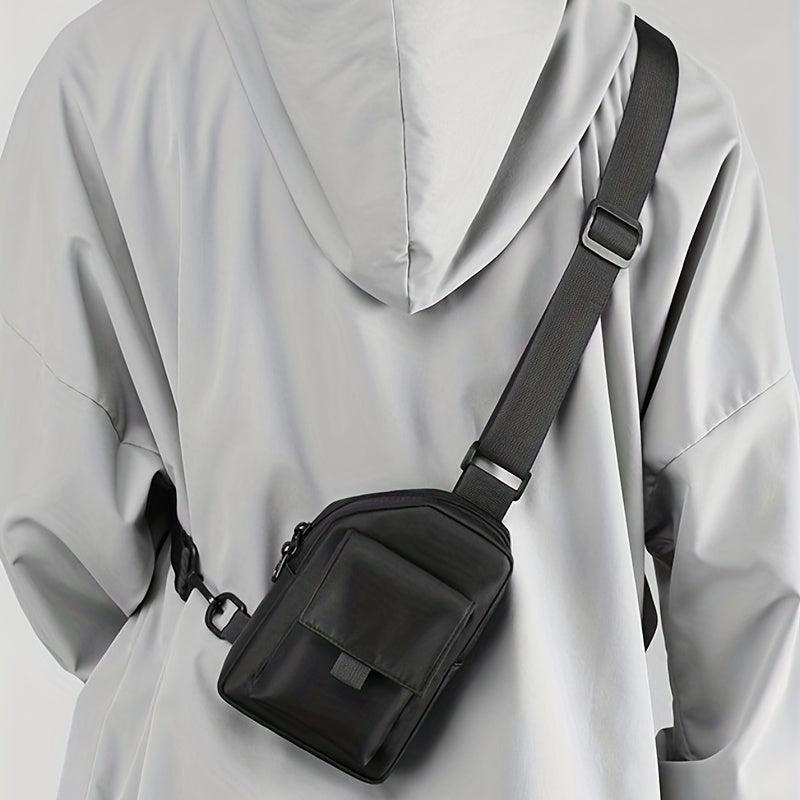 Men's Casual Shoulder Bag Waterproof Chest Bag For Outdoor Sports