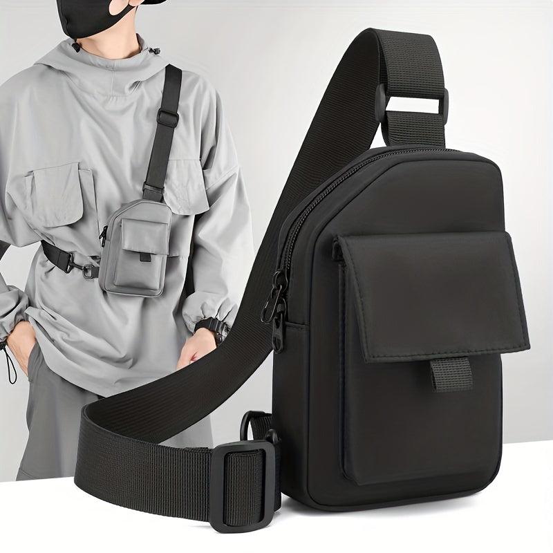 Men's Casual Shoulder Bag Waterproof Chest Bag For Outdoor Sports