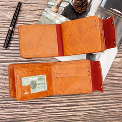 Dollar Pattern Bifold Wallets PU Leather Credit Card Holder Money Clip