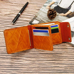 Dollar Pattern Bifold Wallets PU Leather Credit Card Holder Money Clip
