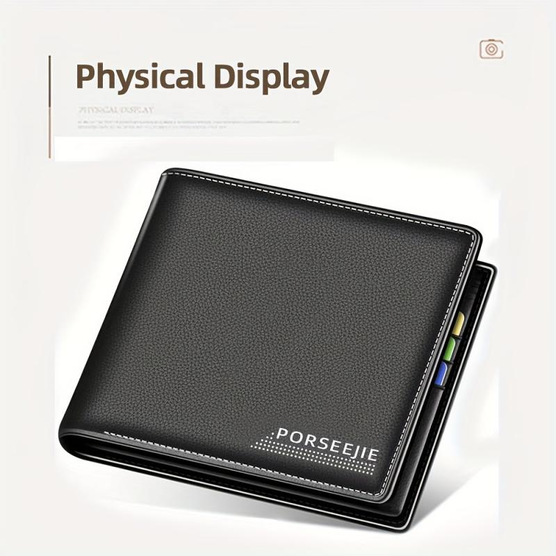 Men's Casual PU Leather Wallet Card Holder