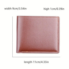Men's Brown Coffee Card Holder Wallet