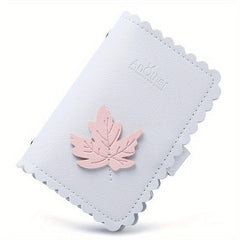 26 Card Slot PU Leather Credit Card Storage Bag Unisex Maple Leaf Pattern