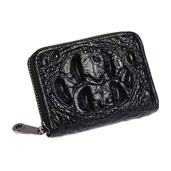 Leather Card Holder Zipper Wallet Purse Card Bag