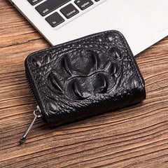 Leather Card Holder Zipper Wallet Purse Card Bag