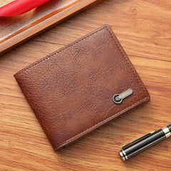 Men's Business Casual Short Leather Wallet