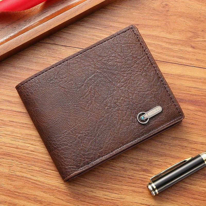 Men's Business Casual Short Leather Wallet