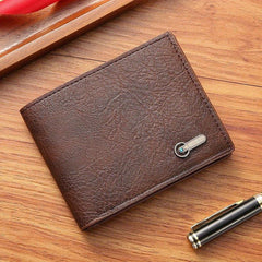 Men's Business Casual Short Leather Wallet