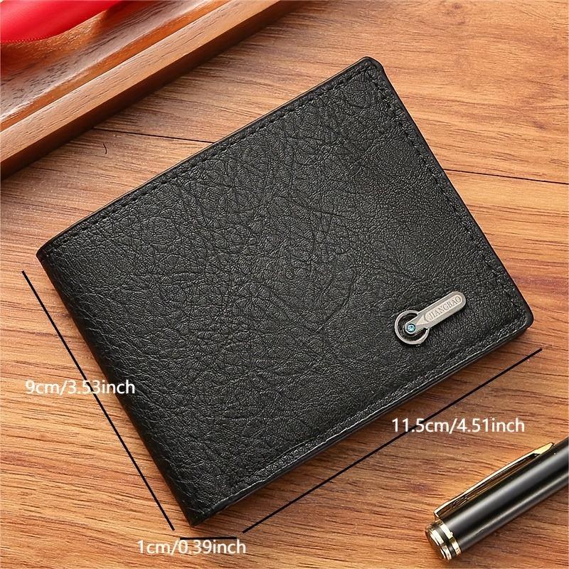 Men's Business Casual Short Leather Wallet