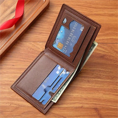 Men's Business Casual Short Leather Wallet