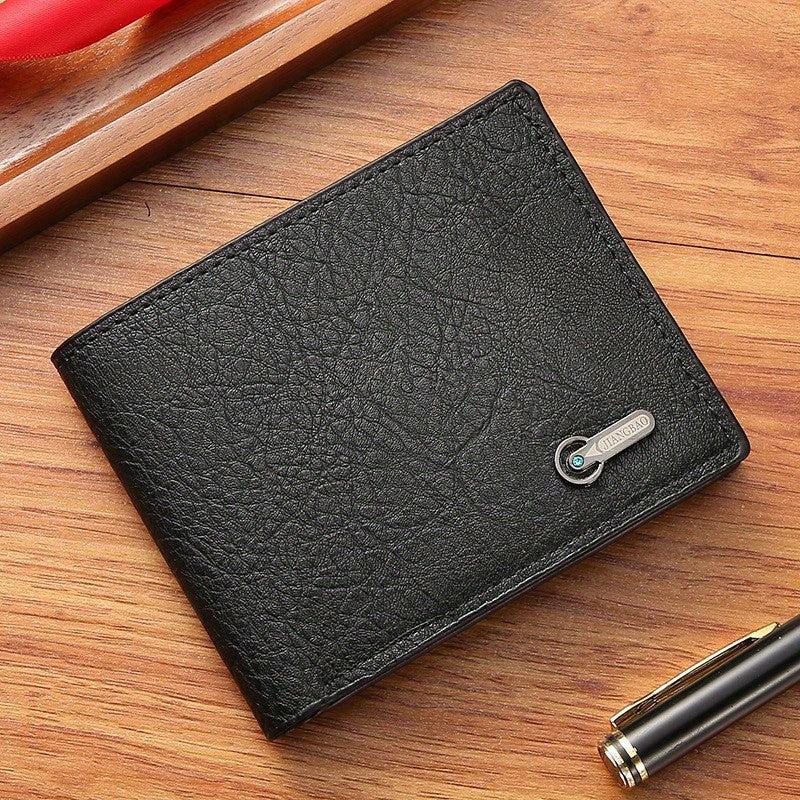 Men's Business Casual Short Leather Wallet