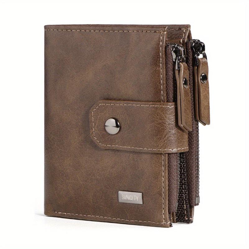 RFID Blocking Leather Wallet with Money Clip