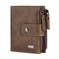 RFID Blocking Leather Wallet with Money Clip