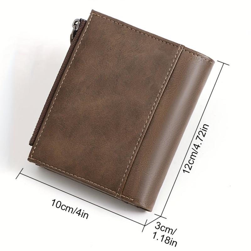 RFID Blocking Leather Wallet with Money Clip