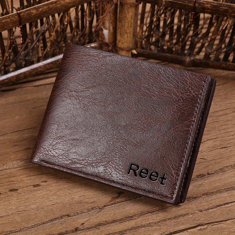 Men's Retro PU Leather Short Wallet Coin Purse