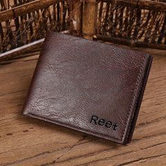 Men's Retro PU Leather Short Wallet Coin Purse