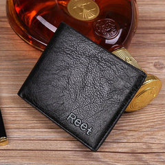 Men's Retro PU Leather Short Wallet Coin Purse