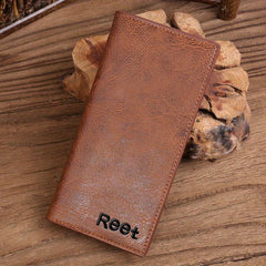 Men's Long Vintage Style Card Bag Wallet