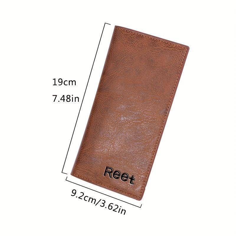 Men's Long Vintage Style Card Bag Wallet
