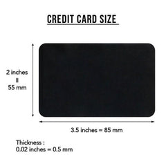 Romantic Lettering Aluminum Alloy Metal Card - Various Colors