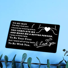 Casual Carved Alloy Card for Birthday Father's Christmas