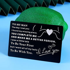 Casual Carved Alloy Card for Birthday Father's Christmas