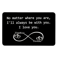 Love Note Mini Wallet Insert Unique Romantic Anniversary Gift Men Women
