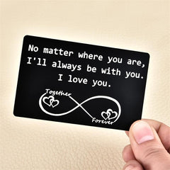 Love Note Mini Wallet Insert Unique Romantic Anniversary Gift Men Women