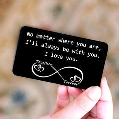 Love Note Mini Wallet Insert Unique Romantic Anniversary Gift Men Women