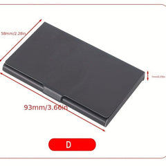 Men's Metal Business Card Holder Card Storage Box