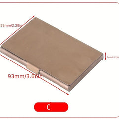 Men's Metal Business Card Holder Card Storage Box