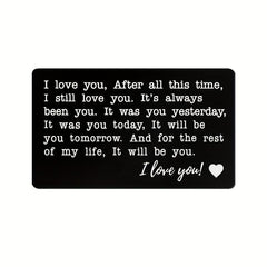 I Love You Romantic Wallet Card Gift For Lover