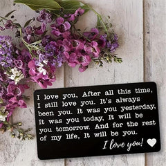 I Love You Romantic Wallet Card Gift For Lover