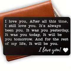 I Love You Romantic Wallet Card Gift For Lover