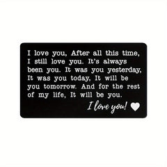 I Love You Romantic Wallet Card Gift For Lover