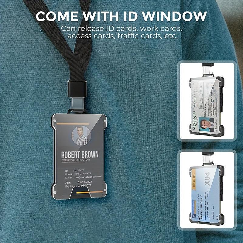 Minimalist Aluminum Card Holder RFID Wallet Money Clip
