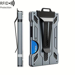 Minimalist Aluminum Card Holder RFID Wallet Money Clip