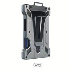 Minimalist Aluminum Card Holder RFID Wallet Money Clip