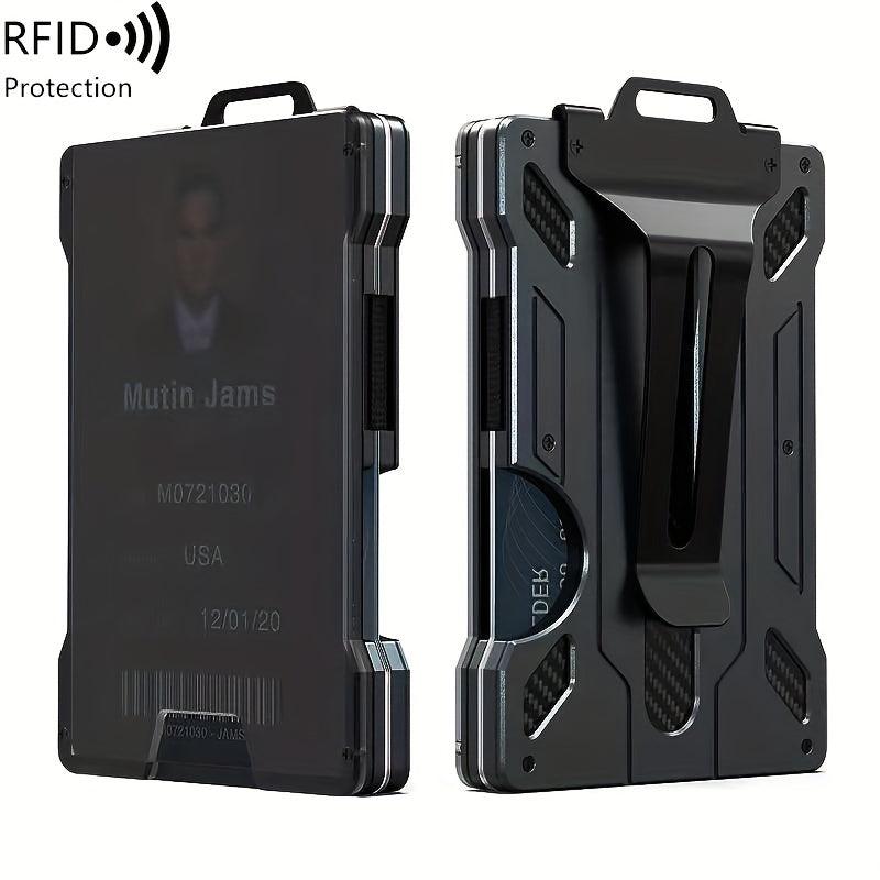 Minimalist Aluminum Card Holder RFID Wallet Money Clip