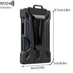 Minimalist Aluminum Card Holder RFID Wallet Money Clip