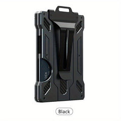 Minimalist Aluminum Card Holder RFID Wallet Money Clip