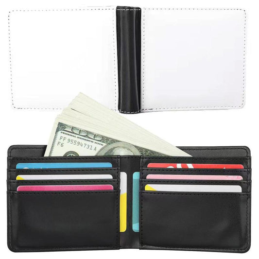 Men's Leather Short Wallet Large Capacity Card Holder