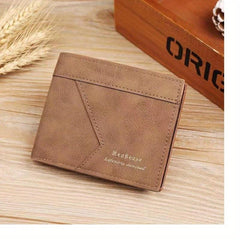 Men's Vintage Leather Wallet with Coin Pocket and Card Slots