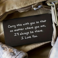I Love You Aluminum Wallet Insert Card Romantic Gift for Boyfriend Husband