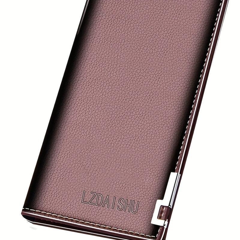 Men's Long Wallet Cash Purse Clutch Bag Phone Pouch Money Clip