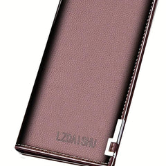 Men's Long Wallet Cash Purse Clutch Bag Phone Pouch Money Clip