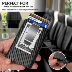 RFID Slim Pop Up Blocking Card Wallet For Men